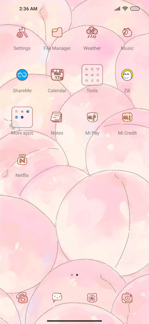 Peach parrot screenshot