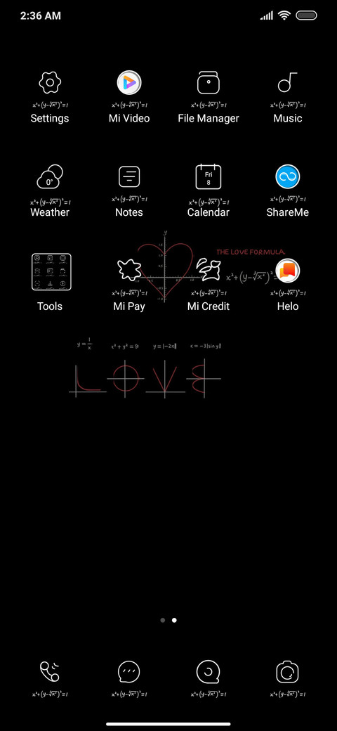 Line love formula screenshot