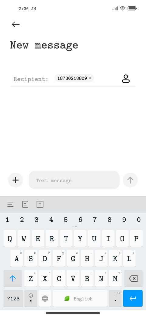 Nothing font screenshot