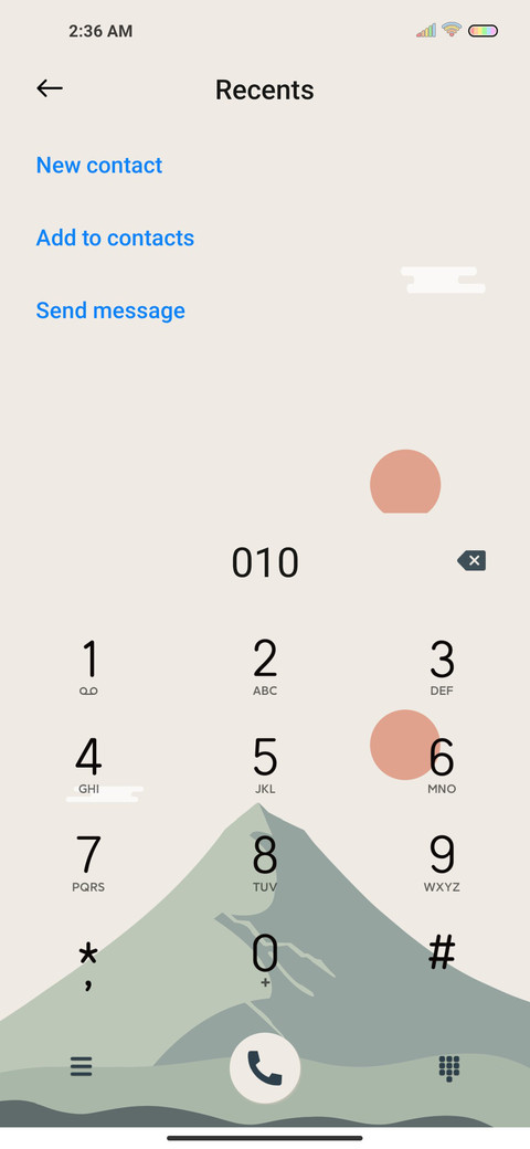 Android S screenshot