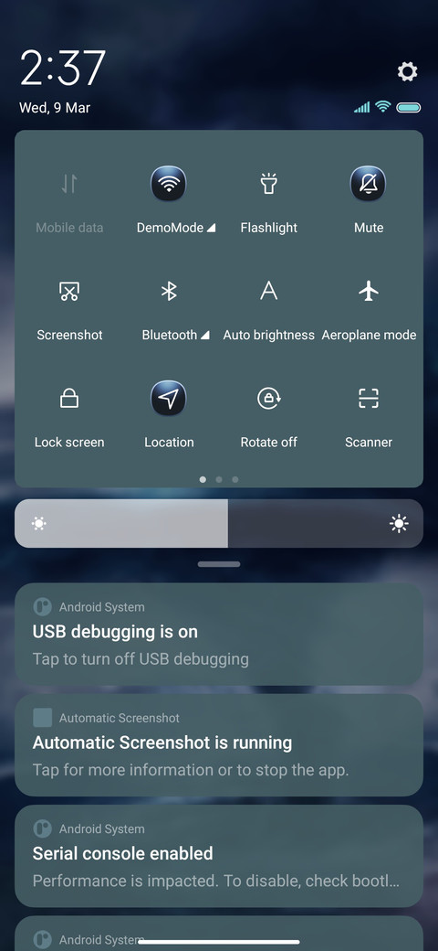 Storm starry sky screenshot