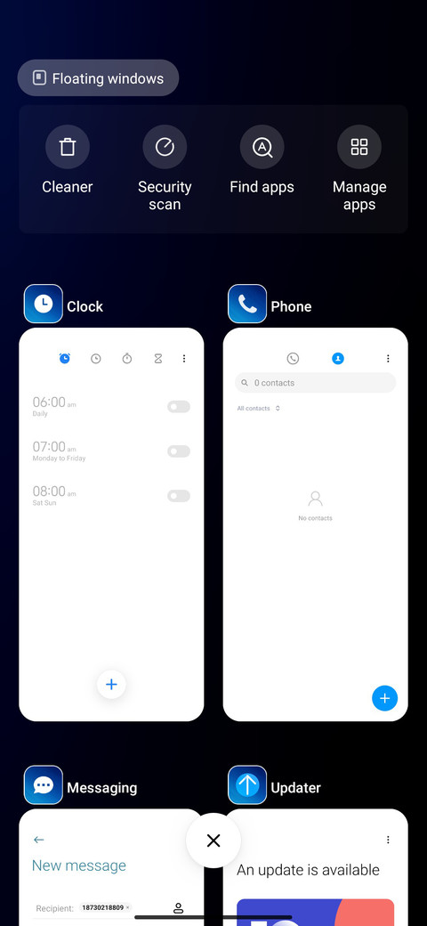Gradient Blue screenshot