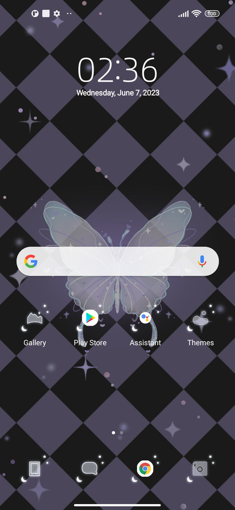 Purple butterfly screenshot