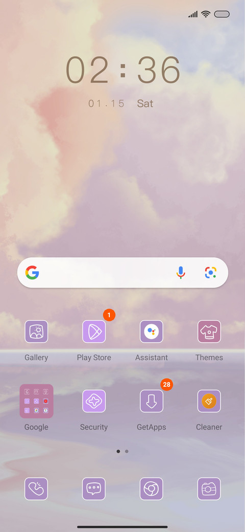 galaxy screenshot