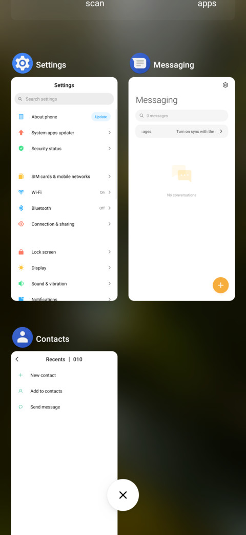 Pure AOSP screenshot