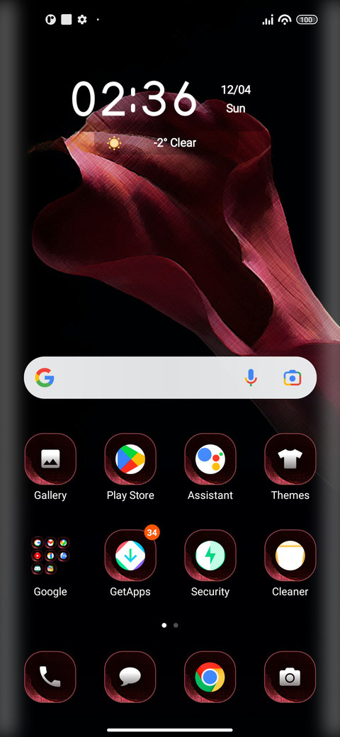 Closeup screenshot