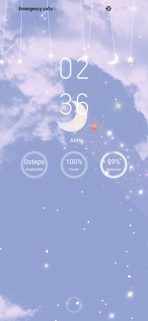 starry sky IOS screenshot
