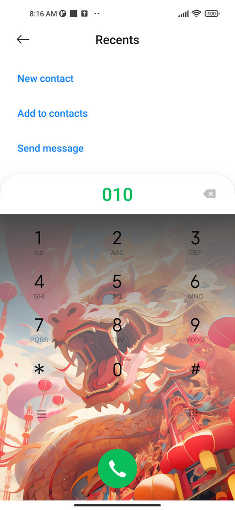 New Year dragon screenshot