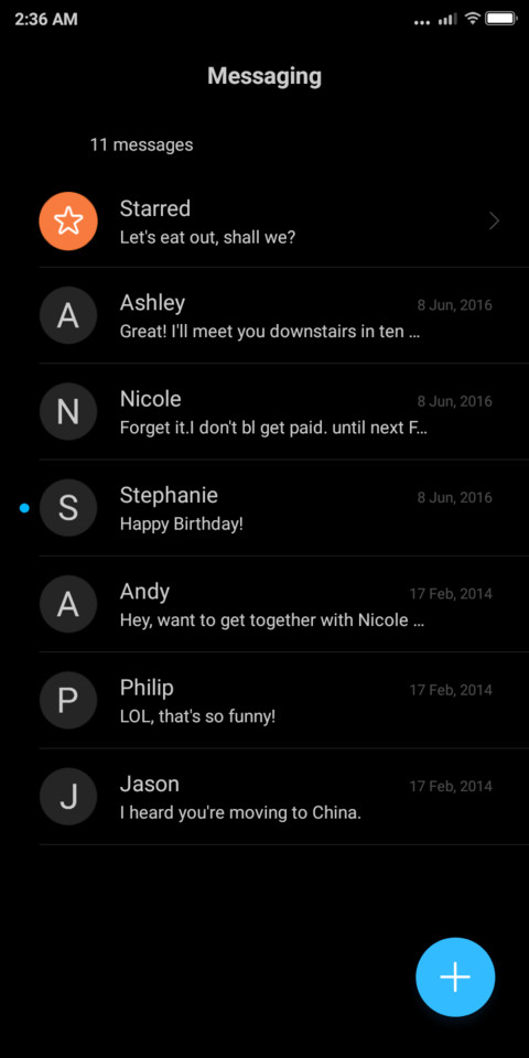 iOS 11 Dark v1.0 screenshot