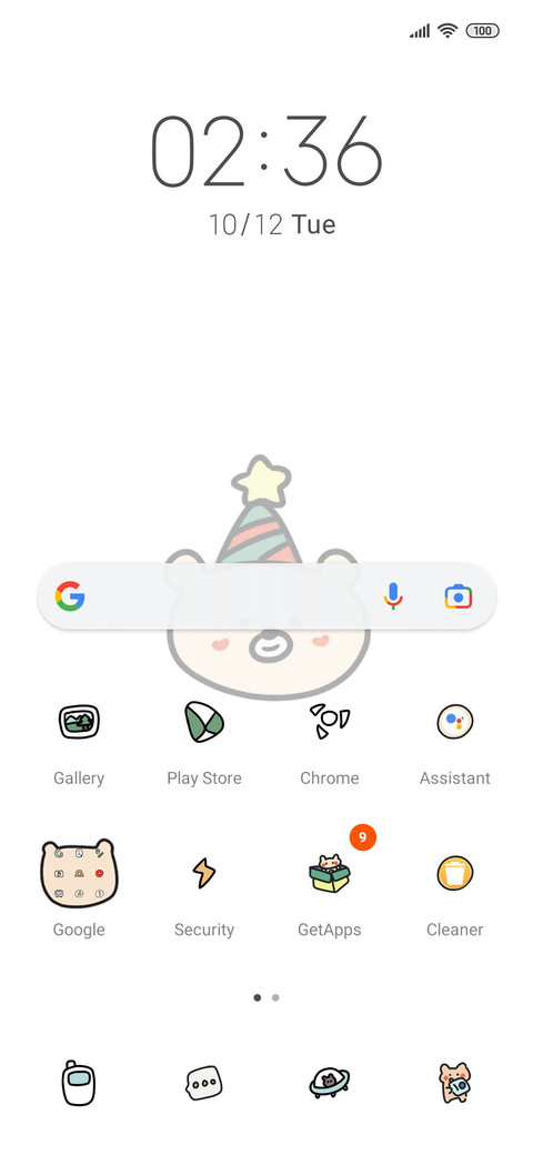 Widget Happy Bear screenshot