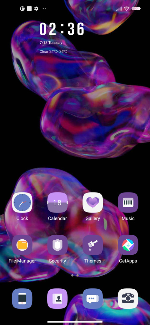 Dancing bubble screenshot