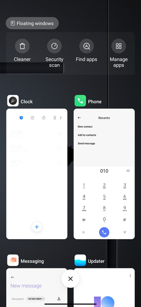 Hybrid UI screenshot