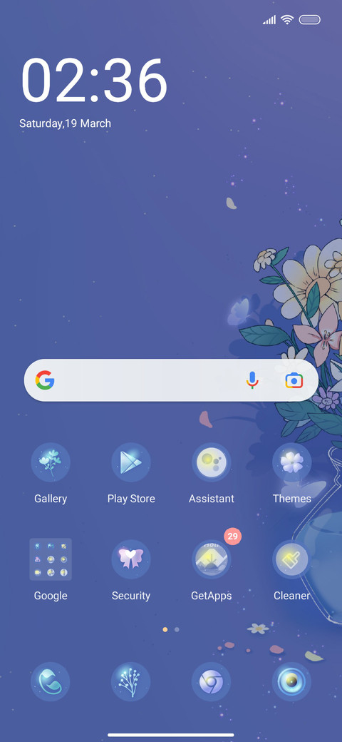 Periwinkle blue screenshot