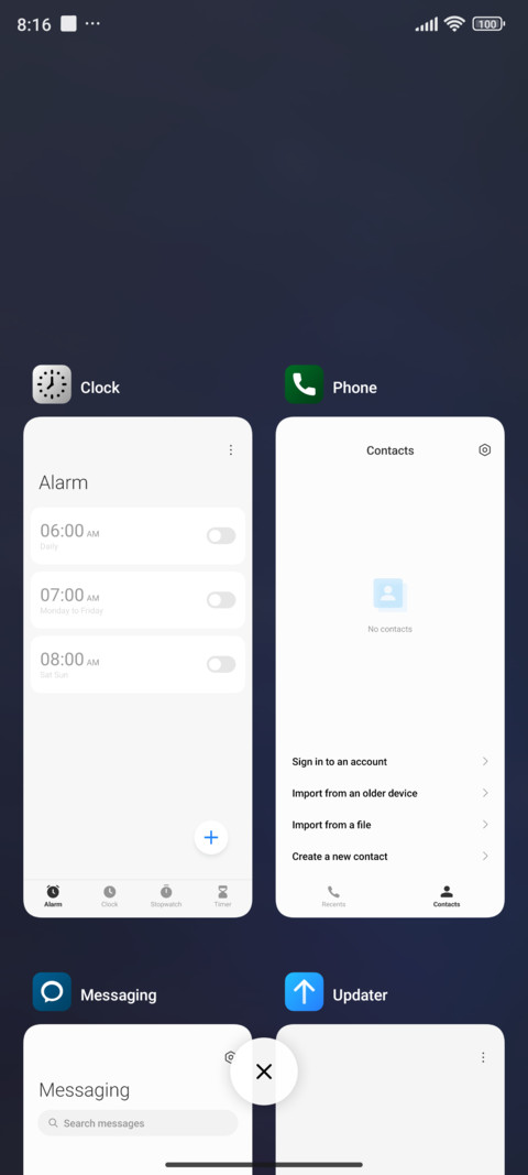 Night stars screenshot