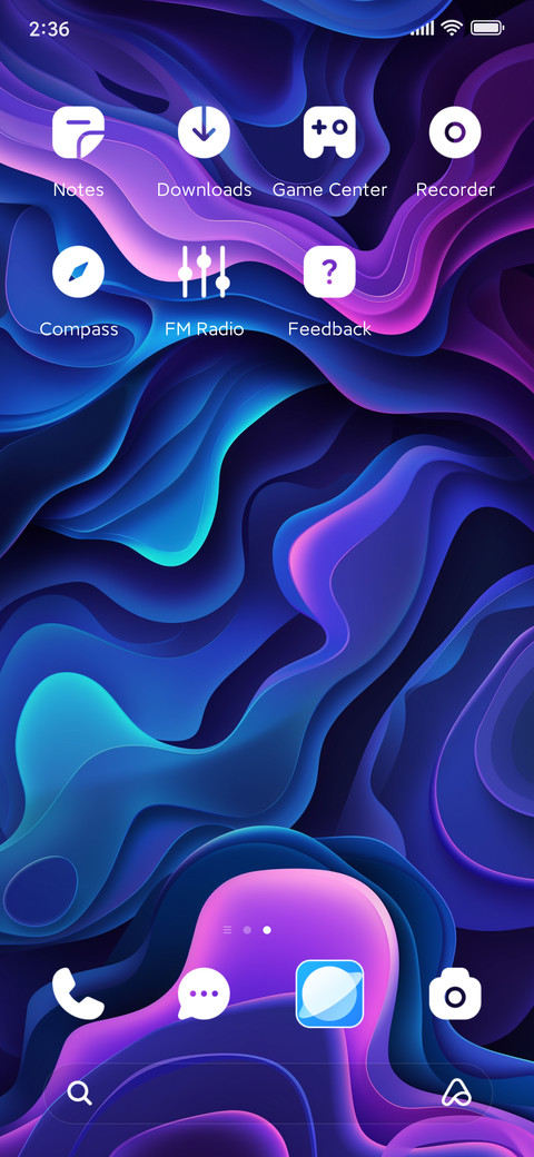 Blue ripple screenshot