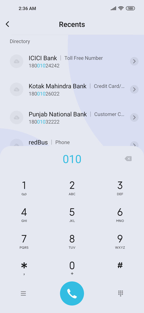 Light Simple Blue screenshot