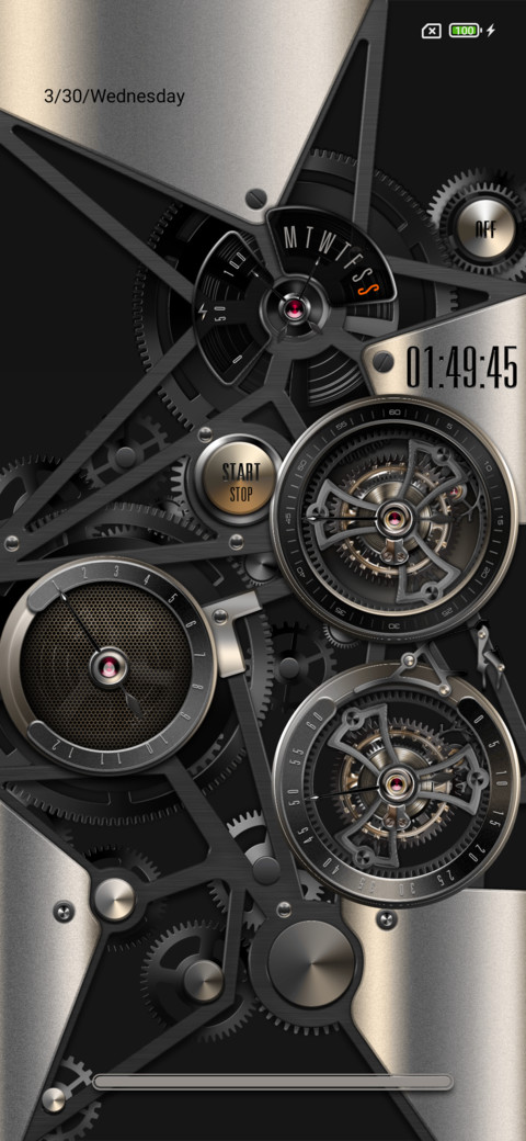 modern clock screenshot