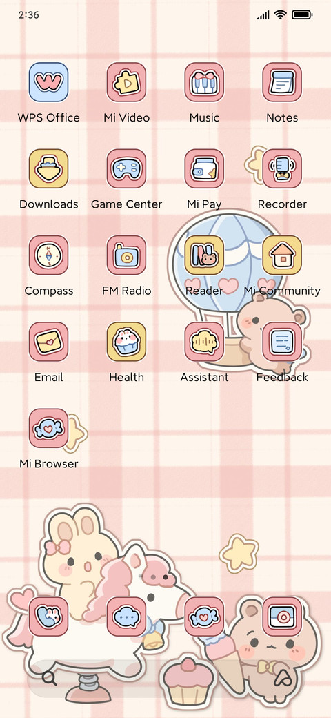 Cute sticker card screenshot