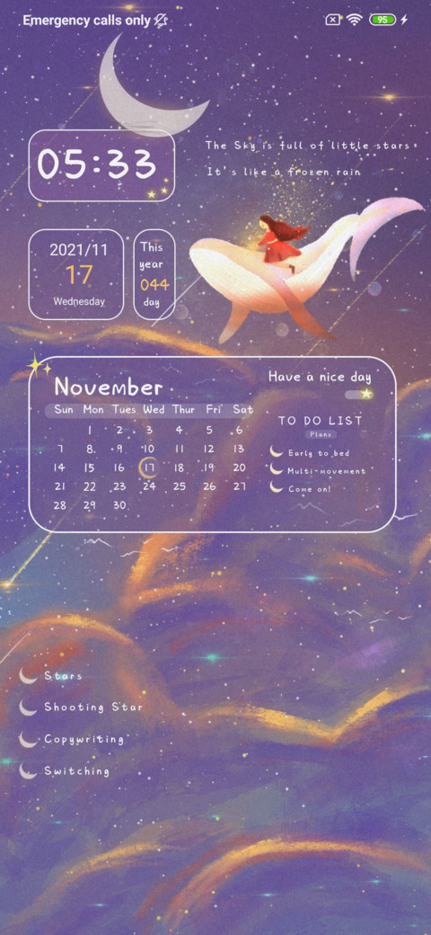 Falling stars screenshot