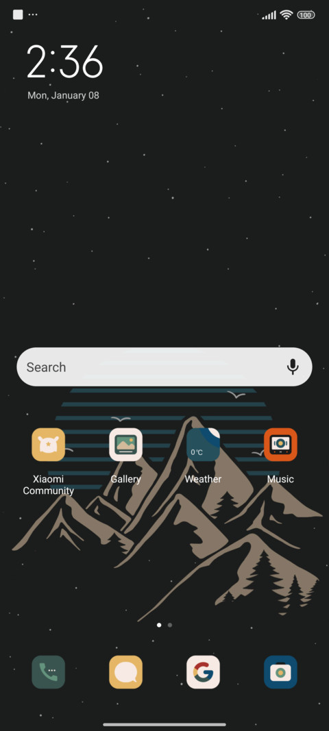 Sunrise screenshot