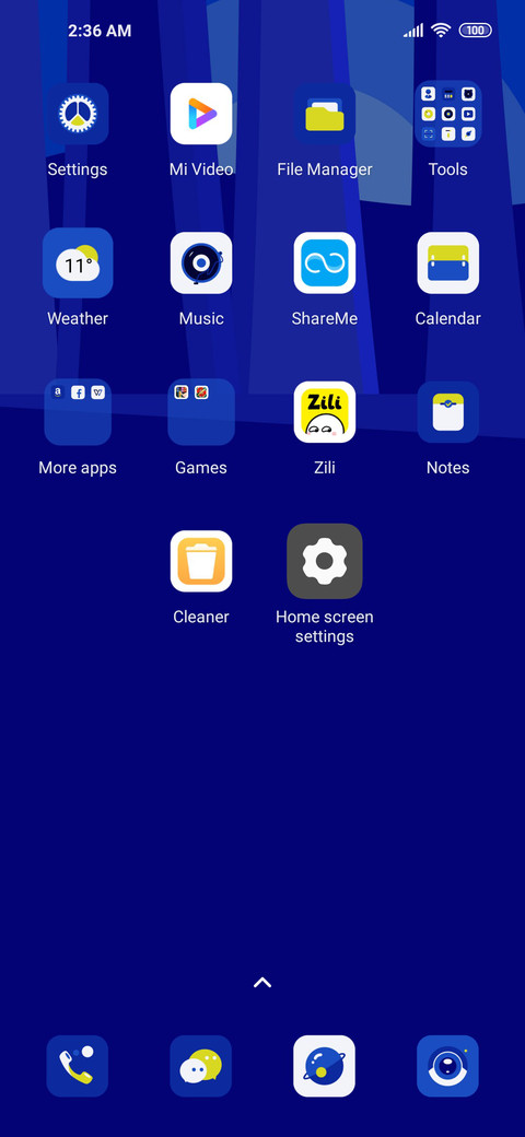 Klein blue morning screenshot