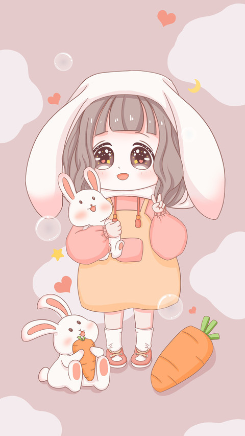 Warm and cute rabbit screenshot