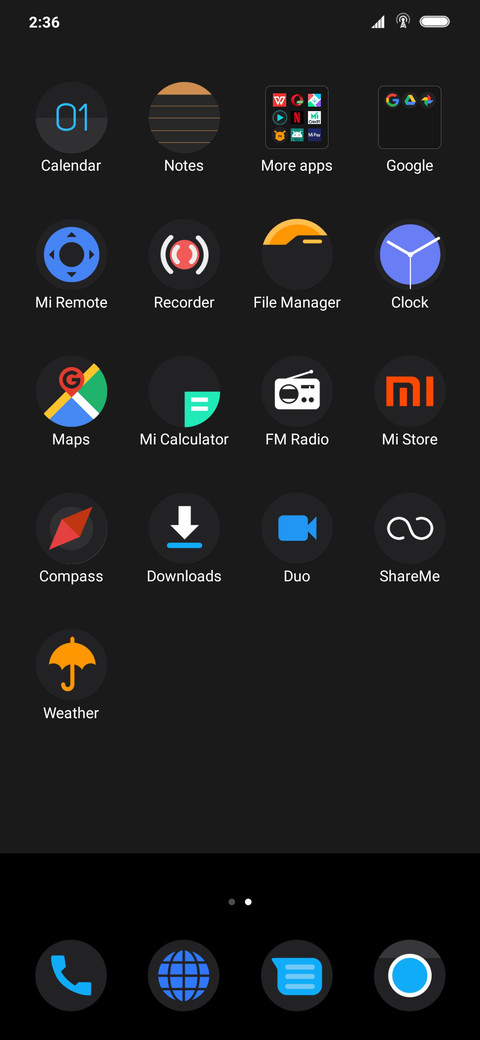 Dark Grey Pie v1.1 screenshot