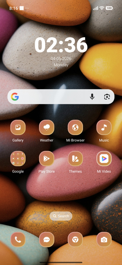 Pebble screenshot