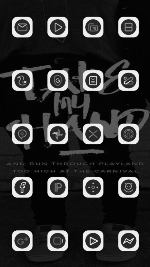 Dark White screenshot