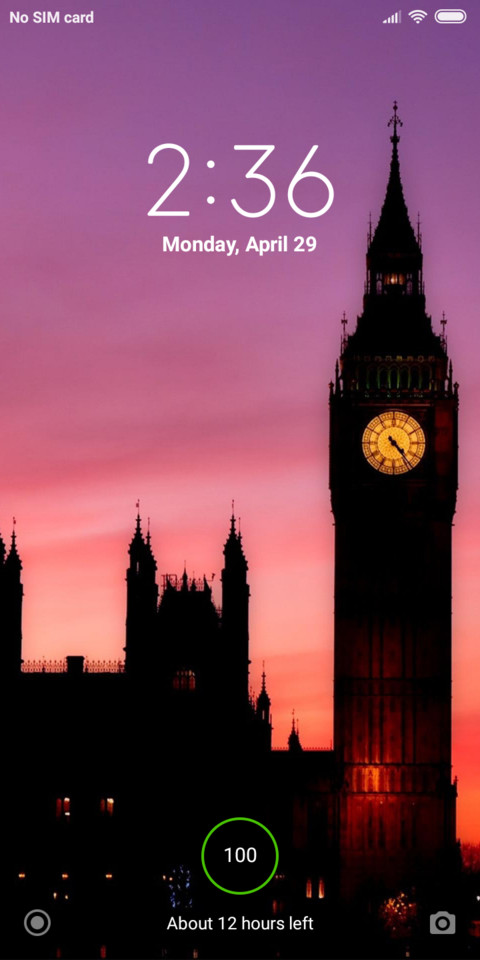 Setting sun screenshot