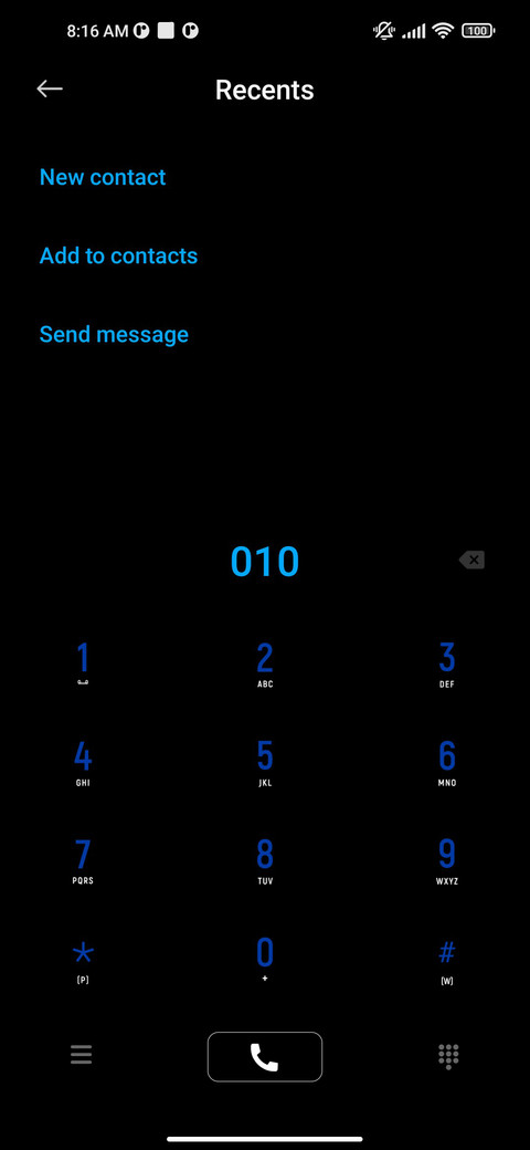Minimalist black screenshot