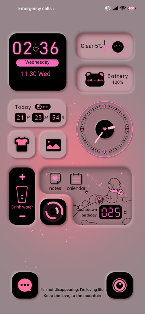 Keep Love widget screenshot