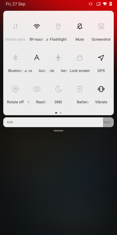 Android Black White screenshot