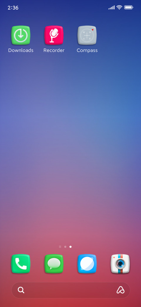 Mixed color screenshot