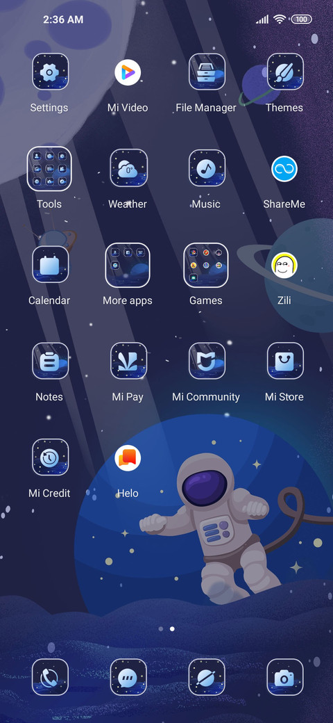 Cosmic galaxy screenshot