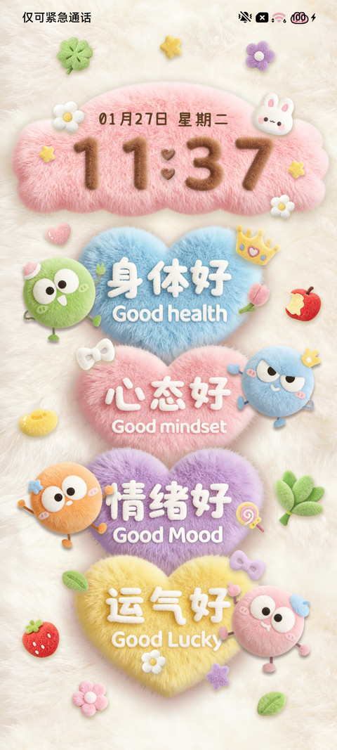 治愈毛绒 好运壁纸 screenshot