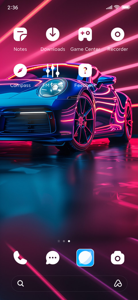 Fancy sports car screenshot