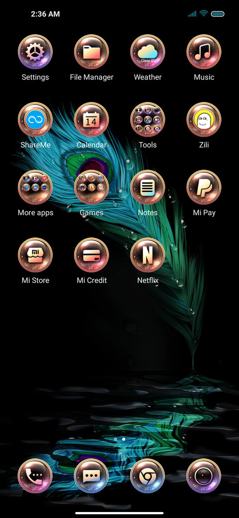 Luxury feather screenshot