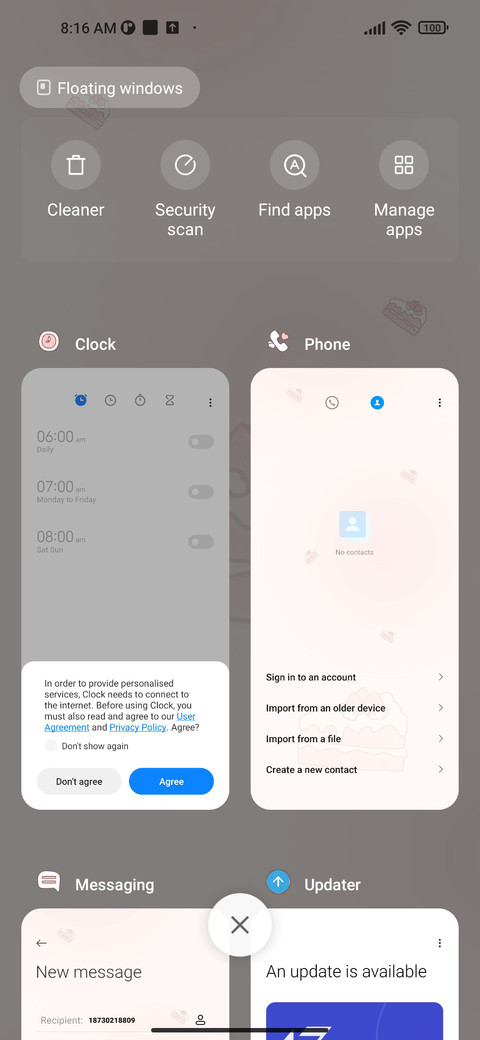 Screenful cake screenshot
