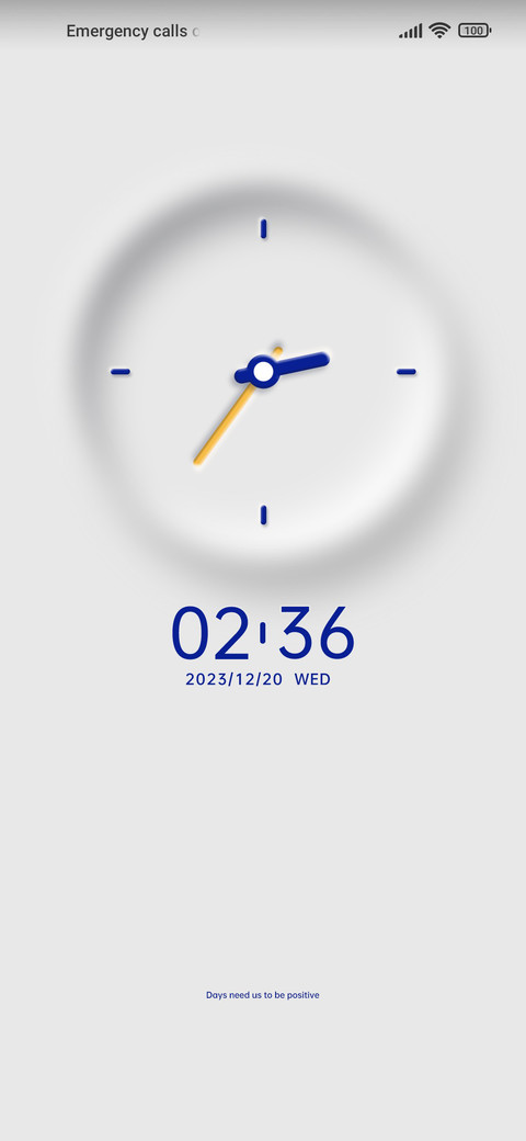 Minimalist+clock screenshot