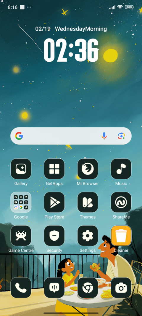 A field of stars screenshot