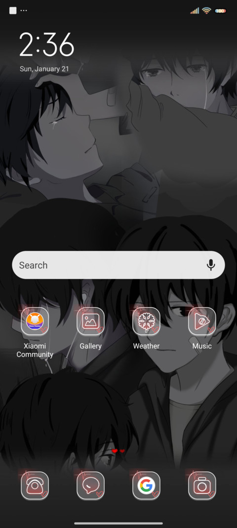Sorrowful boy screenshot