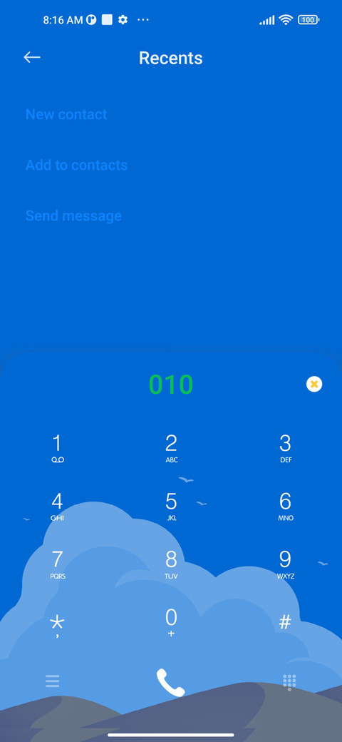 Blue sky desert screenshot