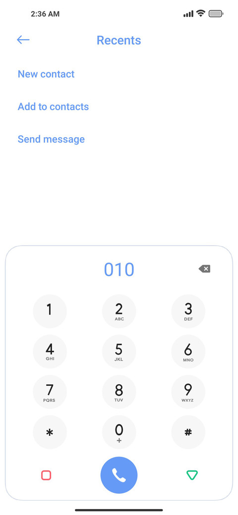 Refresh UI screenshot