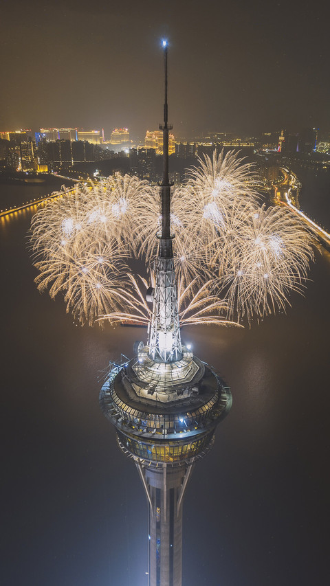 Macau fireworks show continues to stage screenshot