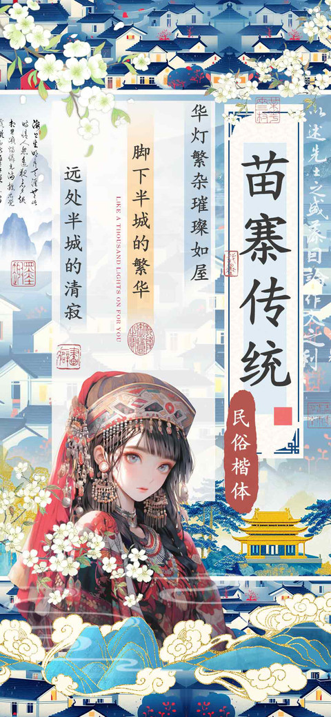 苗寨传统民俗楷体 screenshot