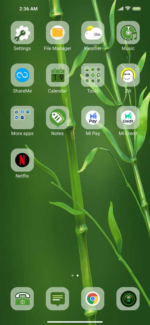 Green bamboo screenshot