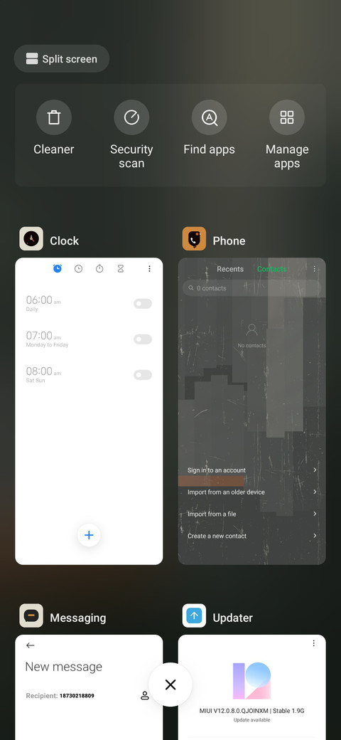 Vintage wall screenshot