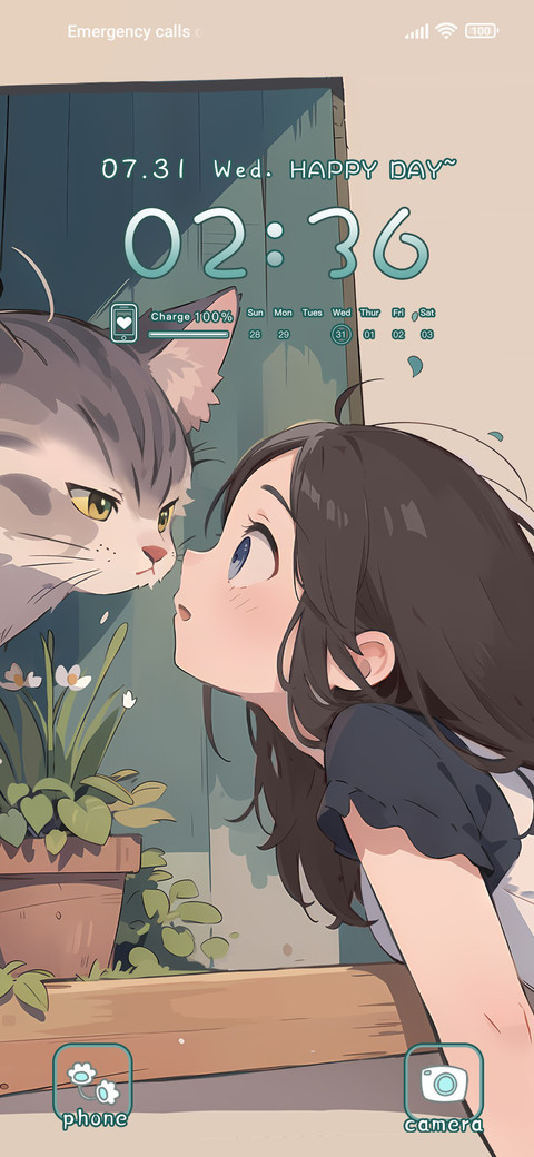 Eye contact cats screenshot