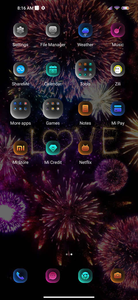 Love fireworks screenshot